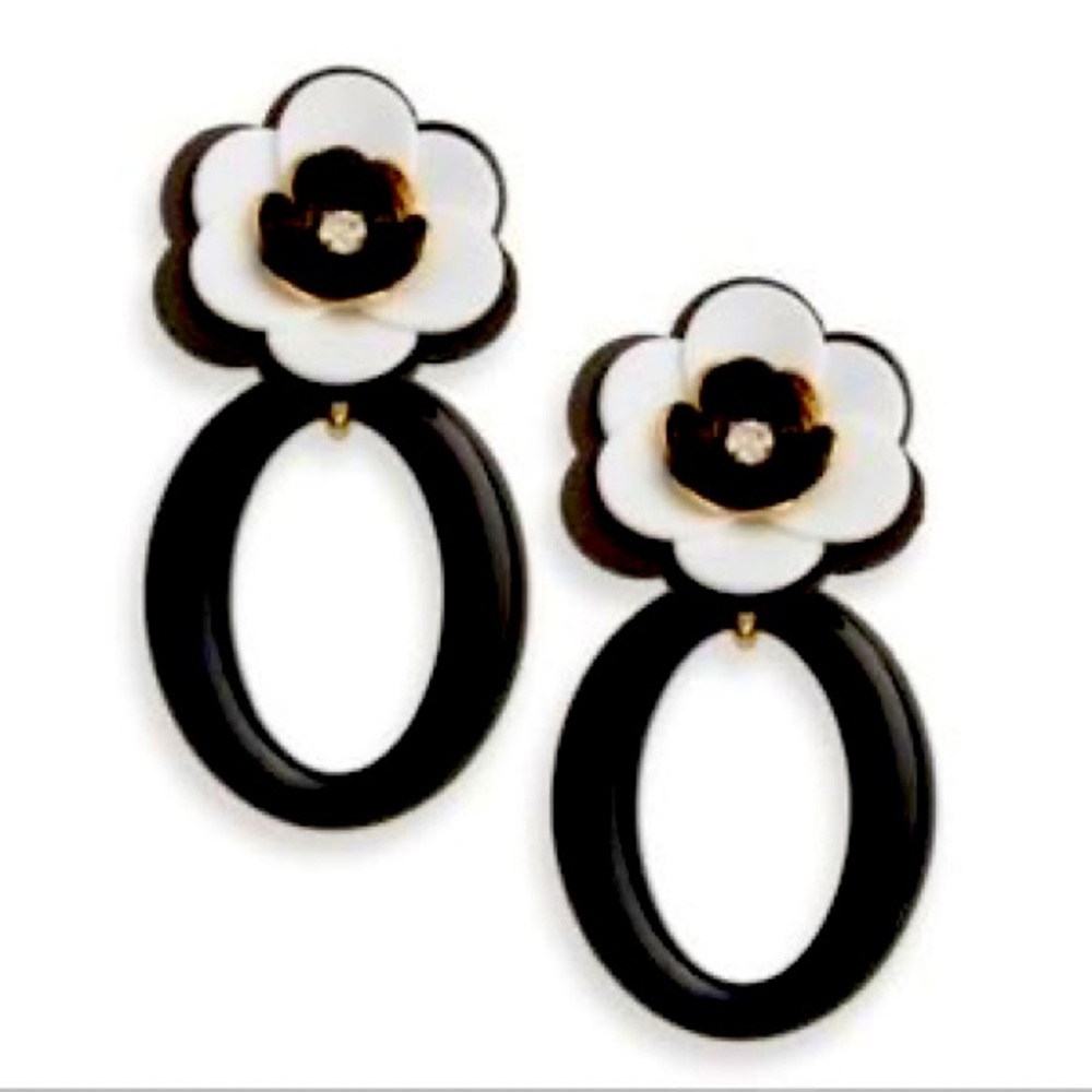 Kate Spade Flower Statement Drop Earrings